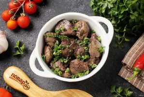 Жареная куриная печёнка с душистыми специями