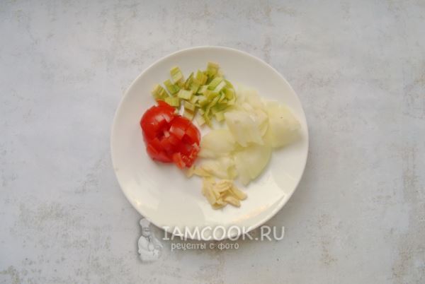 Лагман со стручковой фасолью